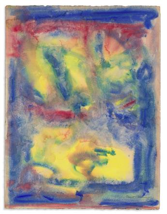 BEAUFORD DELANEY (1901 - 1979) Untitled (Abstraction in Yellow, Blue and Red).                                                                   